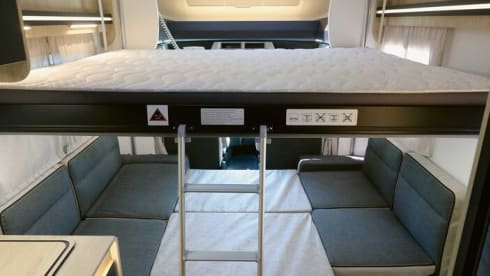 Chausson spacieuse avec boîte automatique, idéale pour les familles