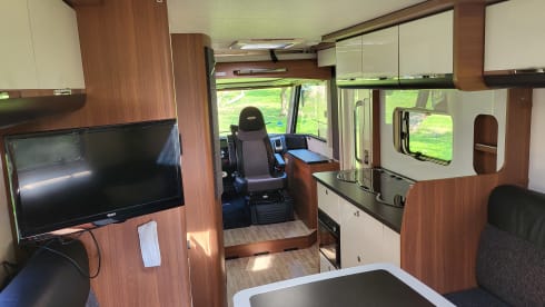 LMC integrated camper with round seating from 2018