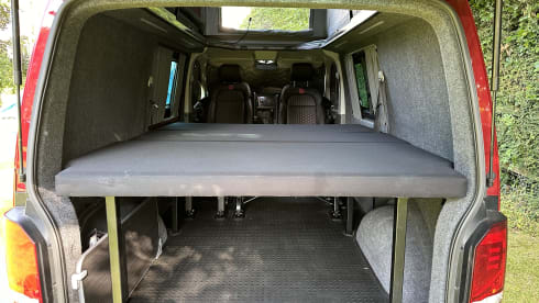 Red adventure – 4 berth Volkswagen campervan from 2020