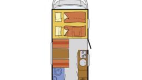 Beautiful spacious family motorhome for 6 people with air conditioning
