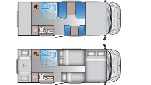 Available again for the summer. Relax with a luxury 4-6 person camper on your trip