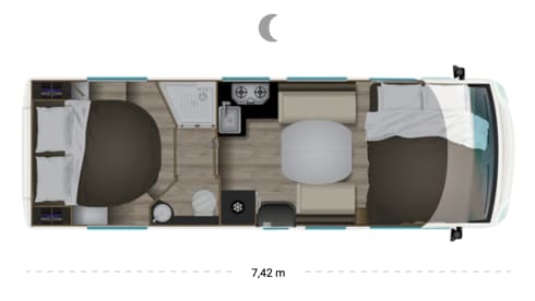 Nuovo di zecca, integrale di lusso a 4 posti dal 2024