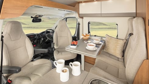 Acer – Delux Campervan with toilet/shower. Sleeps 4 travels 4