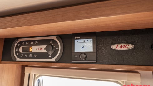 LMC Integral Camper with round seating layout