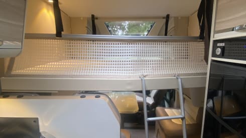 4 person modern and spacious, well-equipped camper.