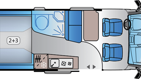 Bronckhorst Grijs – Beautiful Sun Living with length beds - Bronckhorst Campers