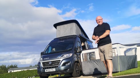 Grey Goose – Grey Goose - 4 berth automatic, 6m Fiat Ducato with pop-top.