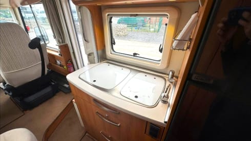 Ellen Mae  – Luxurious and spacious high end 4 berth Hymer A Class Motorhome
