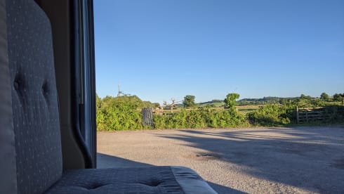 Roddy –  Roddy, our 2 berth well appointed camper for Festivals and Touring