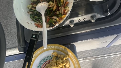 Mrs. Grey –  Volkswagen Westfalia camper (4 persoons)