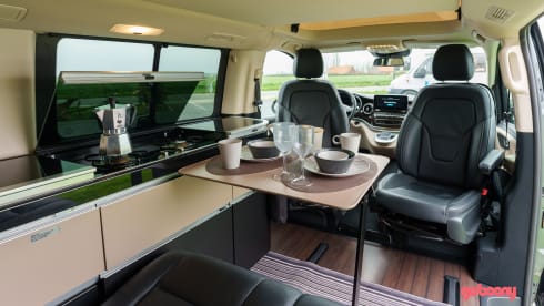 The freedom of camping, the luxury of a hotel room