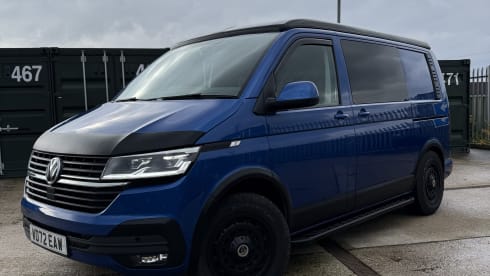 Eyore – Volkswagen campervan met 2 slaapplaatsen, vanaf bouwjaar 2022.