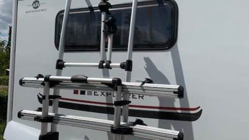 LMC Integral Camper with round seating layout
