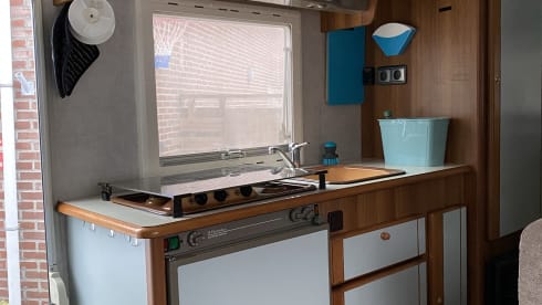 Comfortable retro touring camper.