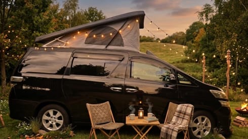 Ebony – 4 berth Toyota campervan from 2009