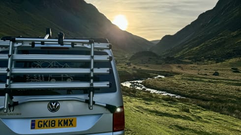 4 berth Volkswagen campervan aircon and parking heater