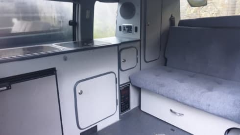 4 berth Mazda campervan - perfect size for Scottish roads 