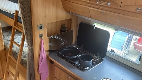 Nette ruime Adria Familie camper