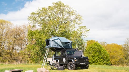 Waffle – Land Rover Dachaufbau mit 2 Schlafplätzen, Baujahr 2000