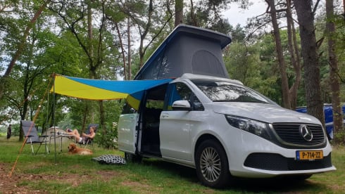 Elektrische Mercedes EQV Tonke, Kampeerauto van het jaar 2023! – Model Adventurer 3 from 2023 (also for sale)