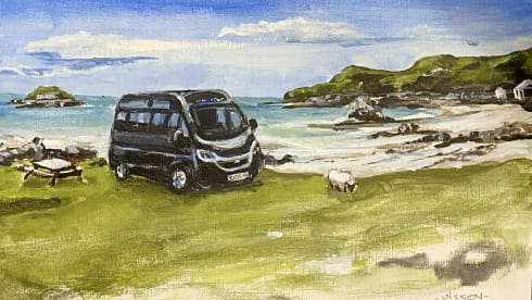 Tony – AUTOTRAIL 67 perfect for couples. Can sleep 4 with driveaway tent.