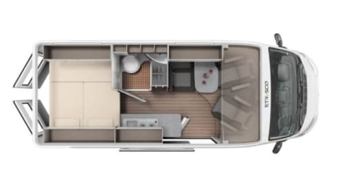 ETRUSCO /Laika CV600DB camping-car à partir de 2021 140cv auvent complet / ensemble de jardin