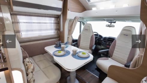 Luxurious Elnagh T-loft 591, diesel engine 150 hp, manual, driving license B