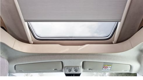Luxurious young camper with many extras