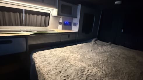 Explore One – ExploreCampers - 4 Berth VW T6 Campervan – Off-Grid Ready with Projector