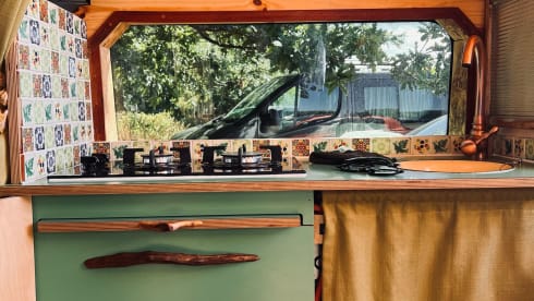 Little Nics  – 2 Berth Solar powered cozy campervan with awning 