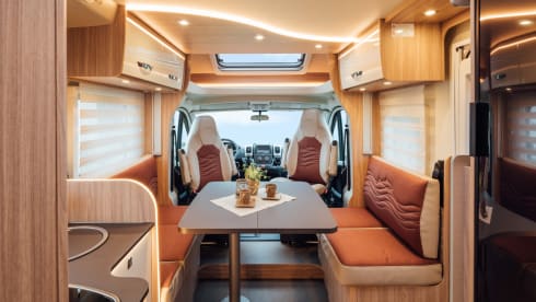 4p Bürstner luxury semi-integrated camper from 2021
