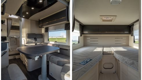 Chausson 3 – beautiful family camper, 5 persons with automatic transmission, built in 2024