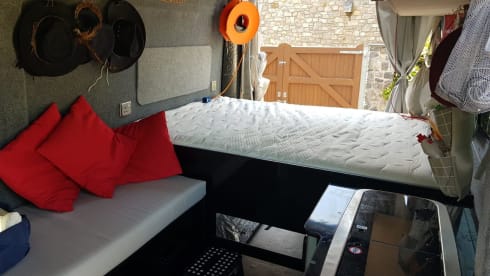 Eve's camper – 2 berth camper plus awning AND Tempur mattress!