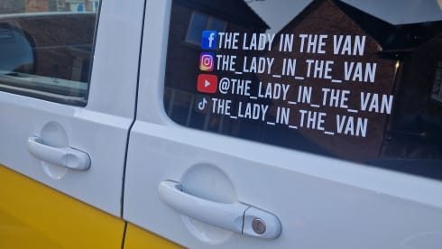 The lady in the van – 4 berth Volkswagen campervan from 2016
