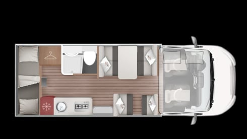Kronos Camper – 7p Roller Team alcove from 2021