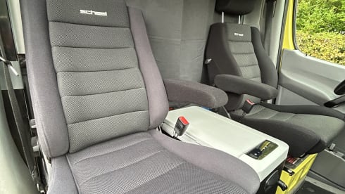 Yellowtrack  – Powerful Mercedes campervan – freedom, comfort and adventure for two!