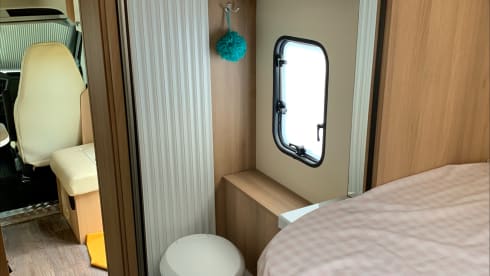 Time-Out – Ford Semi-Integrated Camper With Tow Bar, Bicycle Carrier And Large Garage