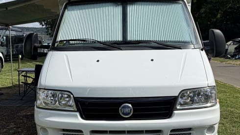Neat, reliable, and compact 4-seater semi-integrated motorhome from 2002
