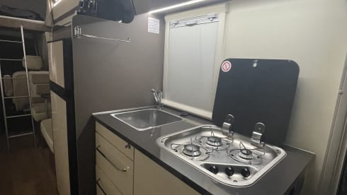 Spacious 7-person Rimor alcove family camper from 2019