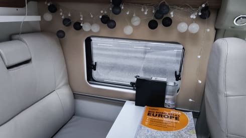 Off-grid campervan with lift-up bed, large garage 2024