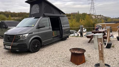 Jean  – 4 berth Volkswagen Transporter T6.1 POP Top campervan from 2020