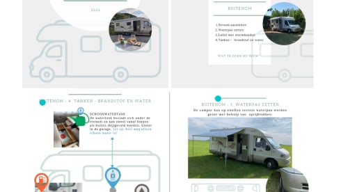 Comfortable retro touring camper.