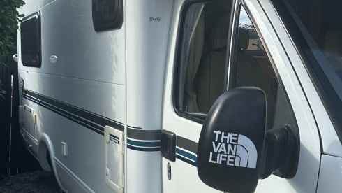 Bertie  – 4 berth Auto-Trail with all amenities.
