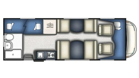 Family camper with bunk bed, 6 persons - Sunlight Alcove from 2009