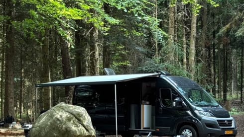 Recently converted camper van