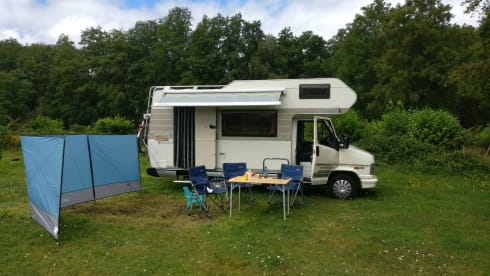 Hymercamp for 5 persons.