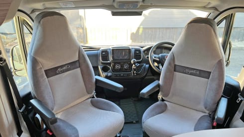 Betty George – Elddis 4 berth Automatic Campervan 2024 With Double Bed Pop Top