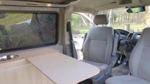 Volkswagen extended camper van sleeps 2 people
