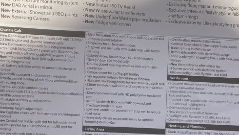 Special edition Lifestyle 696-Black edition – 6 berth Swift Escape Lifestyle 696 2015-breakdown cover included 