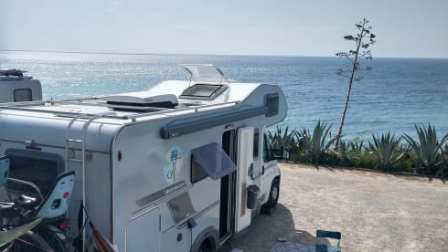 Luxury family camper ready for wonderful trips